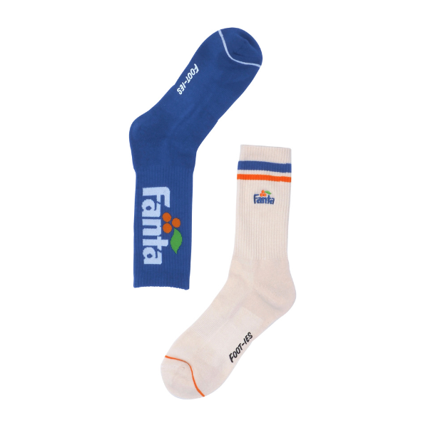 Foot-ies Fanta Sneaker Socks Multi-Colour 2 Pack