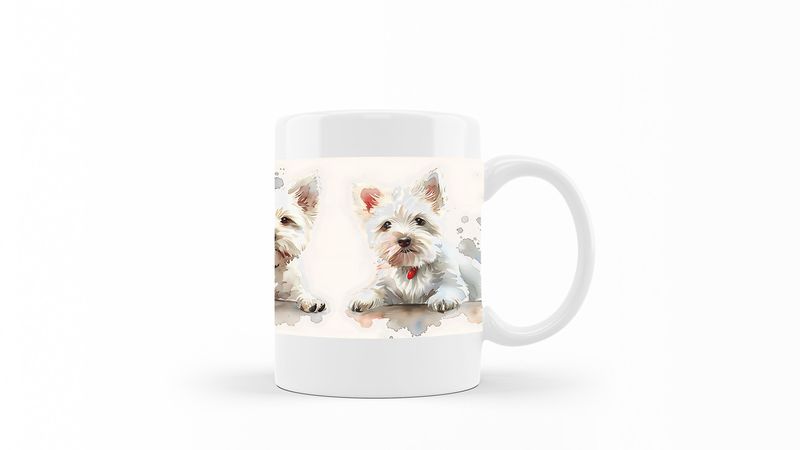 West-Highland-White-Terrier Printed Coffee Mug