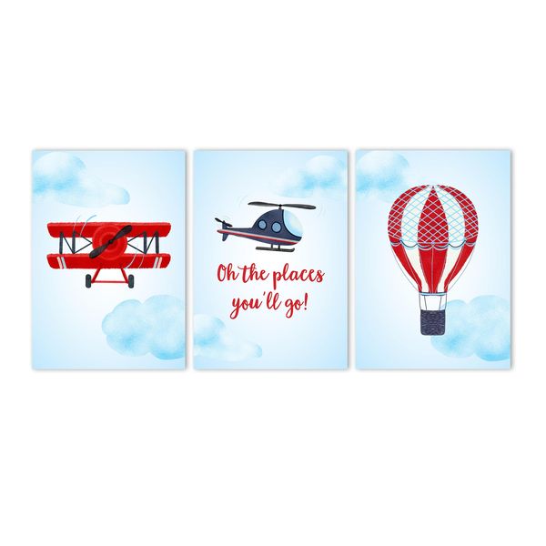 Canvas Nursery Wall Art: Oh The Places You'll Go