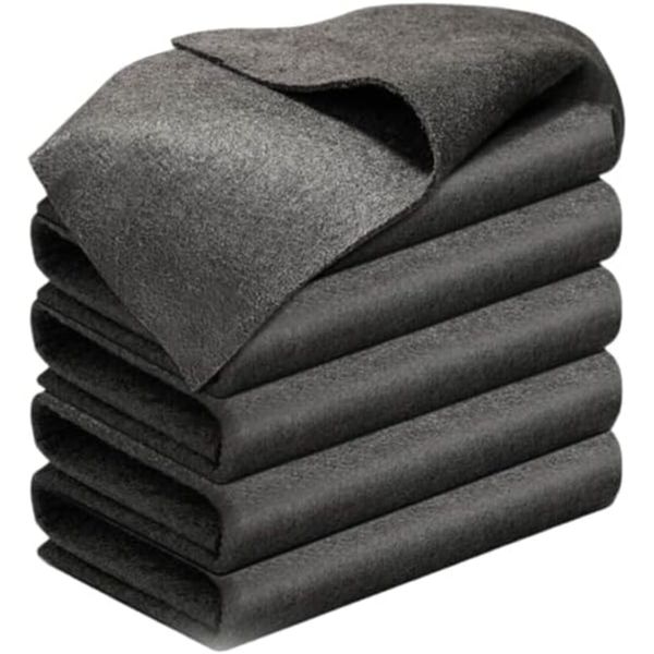 Fliwos 5-Pack Thickened Magic Cleaning Cloth - 8x12" Streak-Free Microfiber