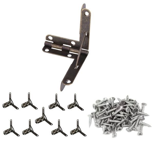 Tool DIY Heavy Duty Metallic Folding Hinges For Furniture 10pcs - 3.3cm