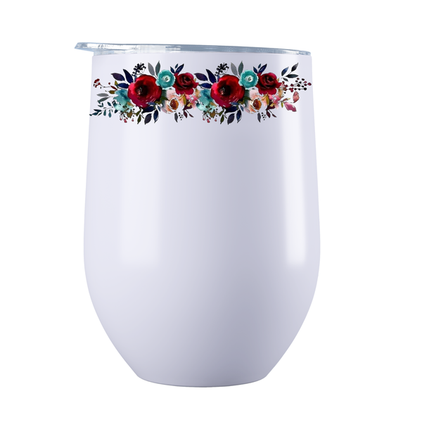 Roses - Stainless Steel Double Wall Coffee Or Wine Tumbler