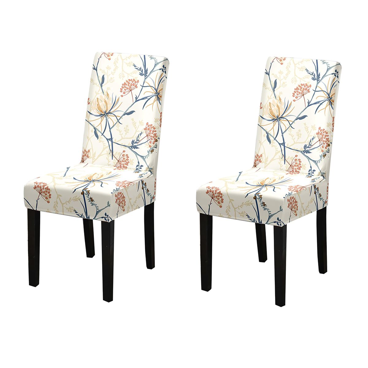 2pcs Stretchy Chair Slipcovers for Dining Room Chair seat Covers Universal