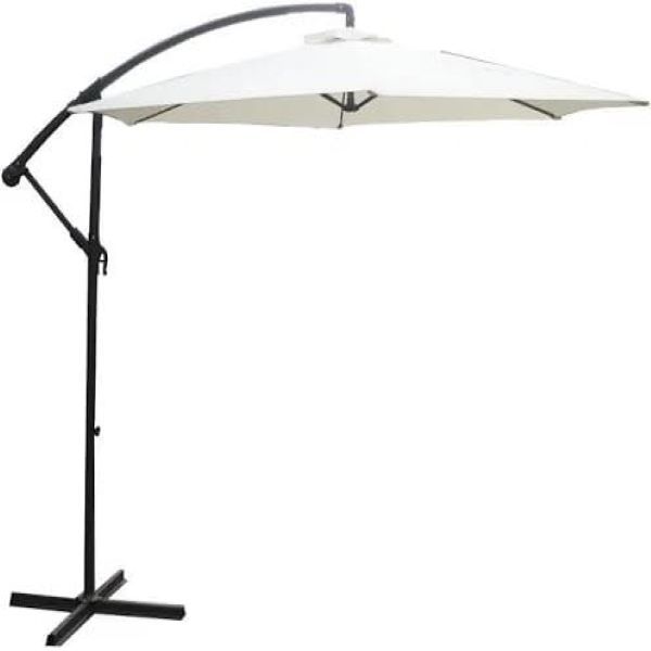 Cantilever Umbrella 3m Round White