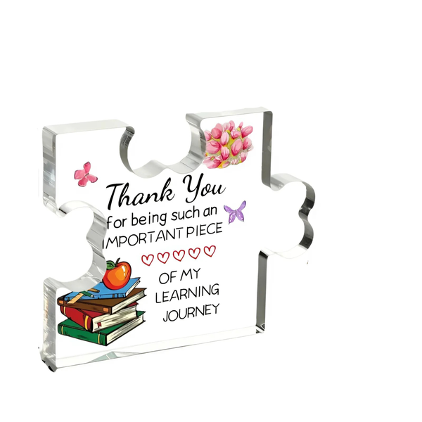 Teacher Appreciation Gift- Acrylic Puzzle Plaque