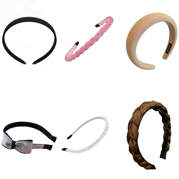 6pcs Hairbands Decorative Headbands for Women Girls Stretchy Headband Party