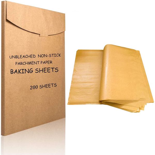 Parchment Paper For Baking, Air fryer, Oven. 200 Pre-Cut Non Stick Sheets