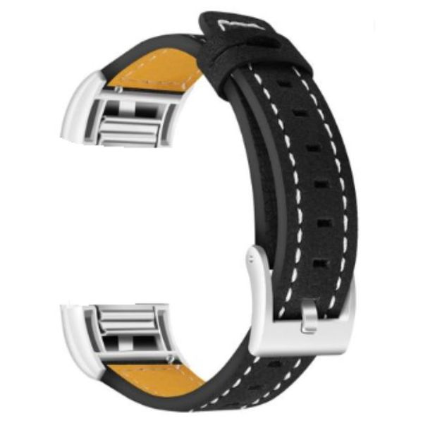 Killer Deals PU Vegan Leather Strap for Fitbit Charge 2 - Black