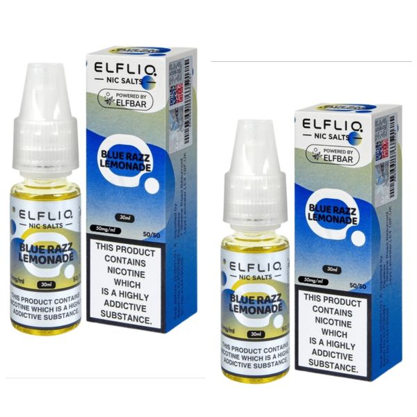 Elf Bar ELFLIQ E-Liquid 30ml Nic Salt 5% - Blue Razz Lemonade (Pack of 4)