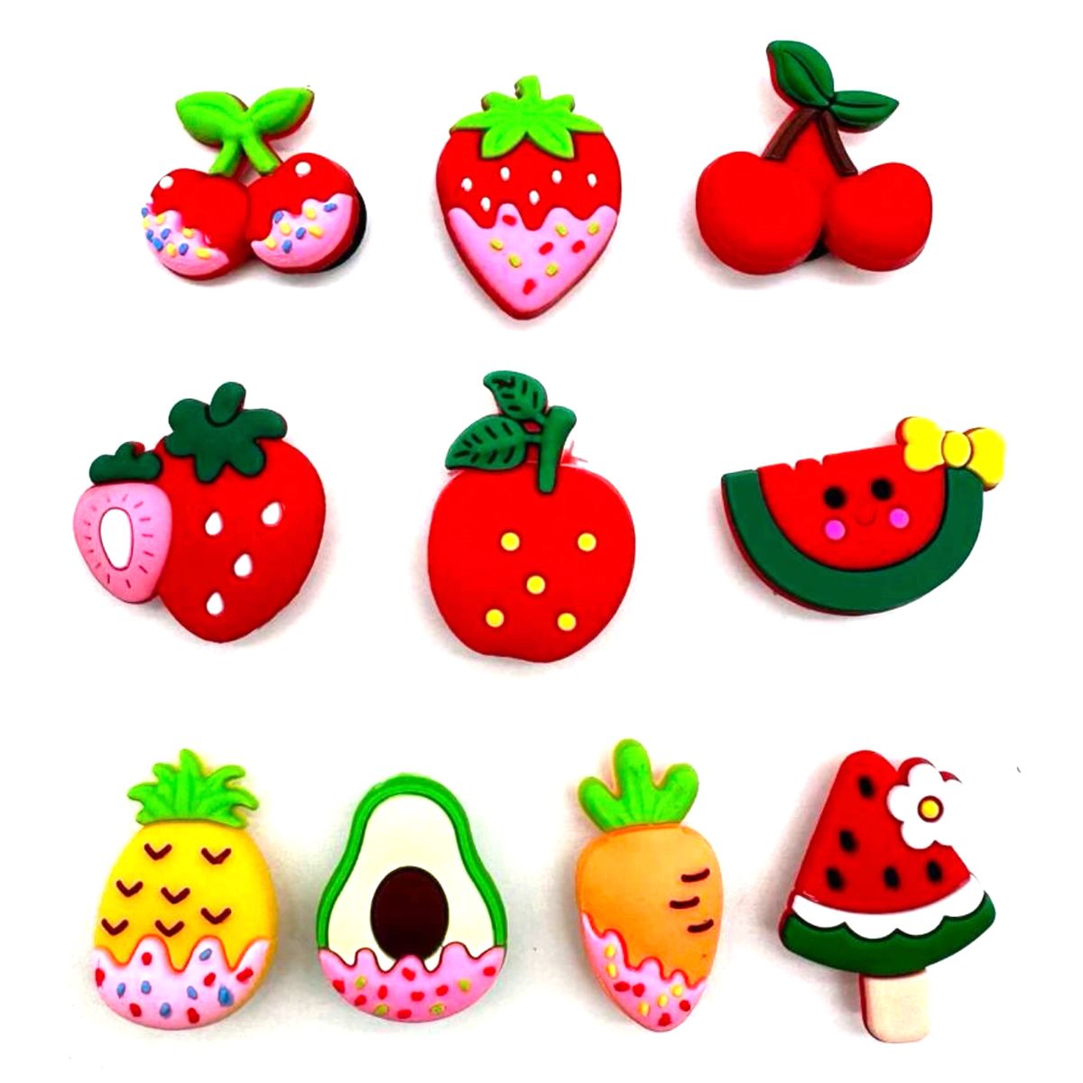 10 Pieces Funcky Fruits Unisex Jibbitz Shop Today. Get it Tomorrow!
