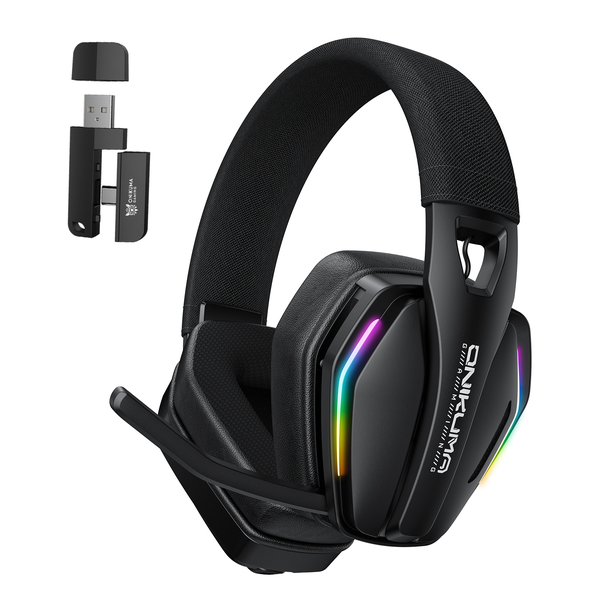 ONIKUMA GT826 Wireless Gaming Headphones with Microphone and RGB Lighting