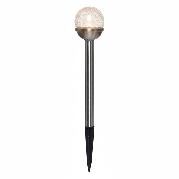 Solarmate Solar Crackle Glass Balls - 6 Piece Outdoor Lighting Set