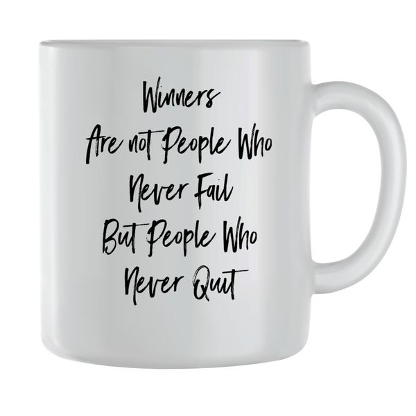 Winners Coffee Mugs for Men Women Motivational Sayings Graphic Cup Gift 169