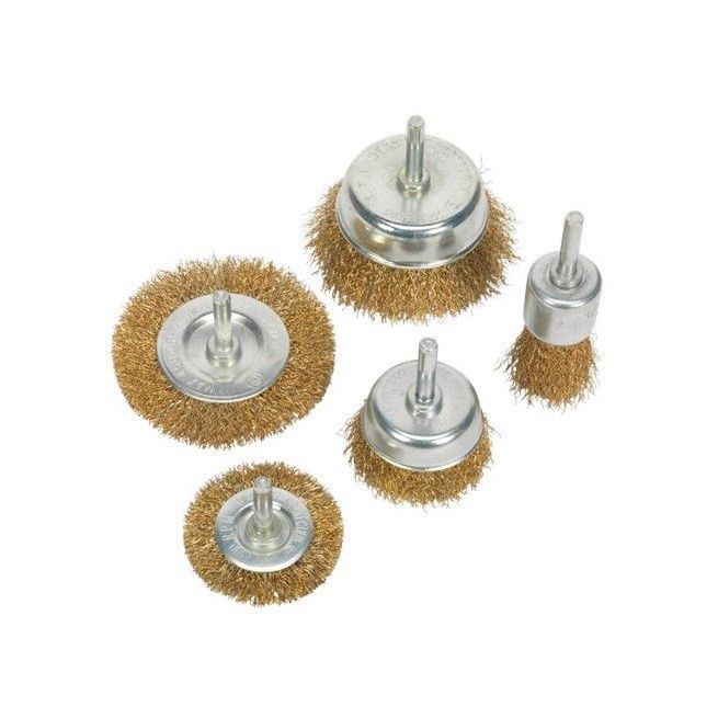 5 Piece Steel Brush Set Multipurpose Wire Brush Attachments | Shop ...