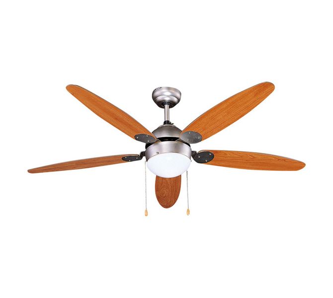 Celano 132 cm Ceiling Fan: Matt Aluminium, 5 Reversible Blades,
