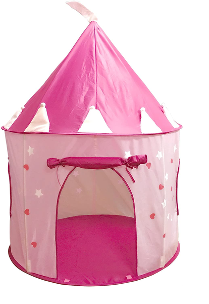 BrIQs - Kids Castle Pink Fairy Princess Castle Tent