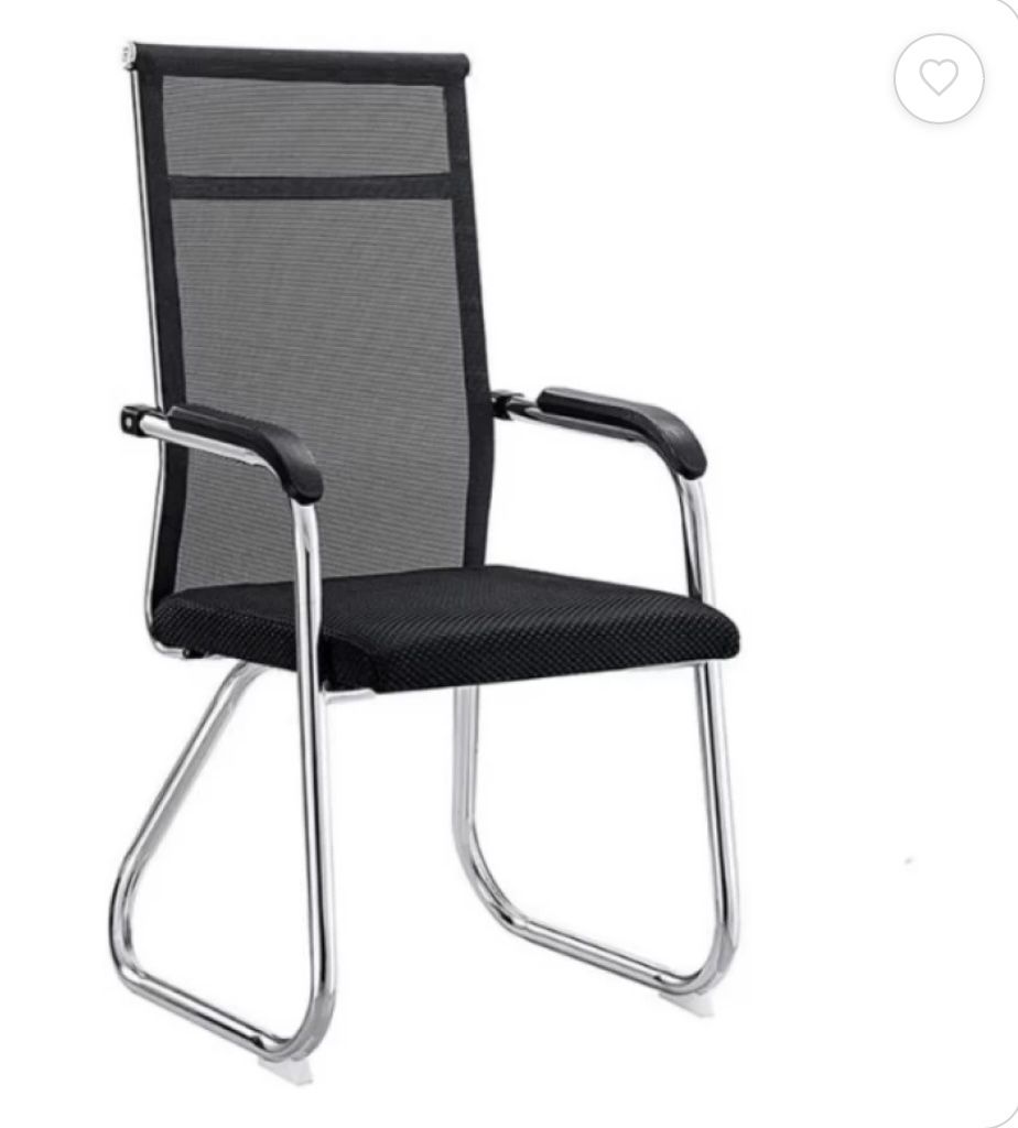 Modern Design Mesh Visitor Chair With Steel Metal Frame Waiting Room Chair
