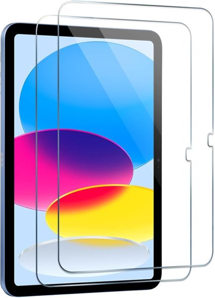 2-Pack 9H Tempered Glass Screen Compatible with iPad 11th/10th Gen