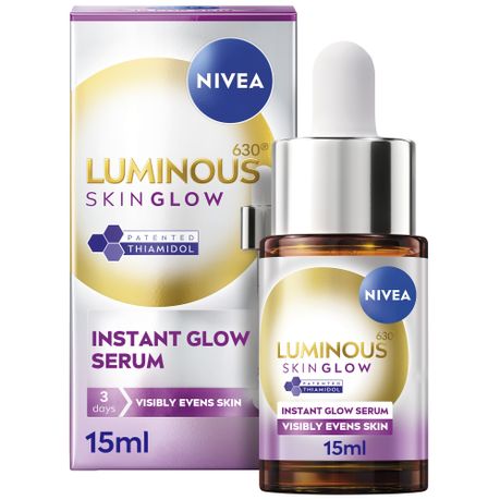 NIVEA LUMINOUS 630 Skin Glow Instant Face Serum, Dark Marks Reduction, 15ml Image