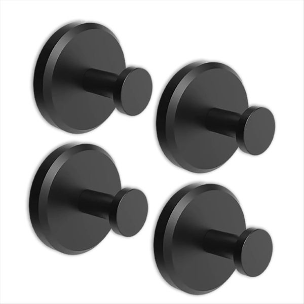 No-Drill Hooks Shower Hooks Glass Door Wall 304 Clothes Hook Gold