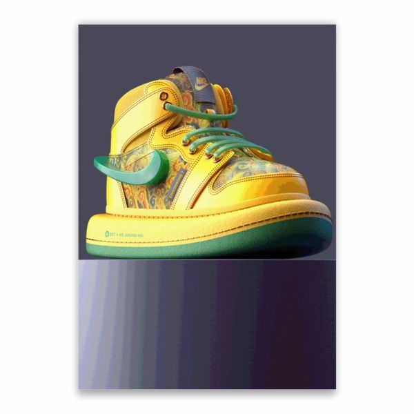 Nike ED7 Green and Yellow - A1 Poster