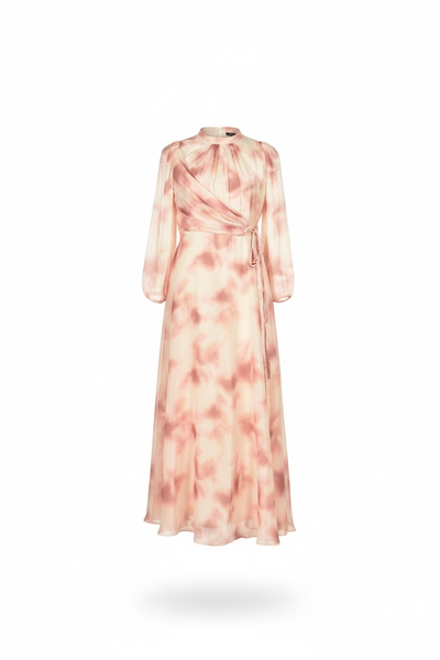 Modest Pink Ombre Occasion Dress by Amiiraa