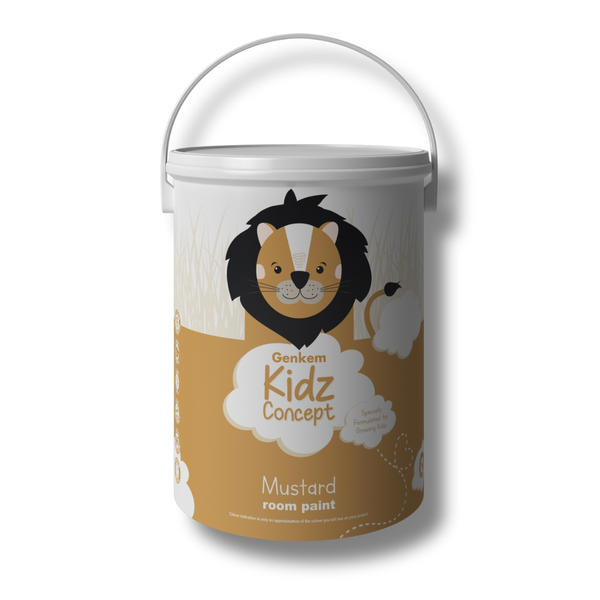 Genkem Kidz Room Paint Kids 5lt Mustard