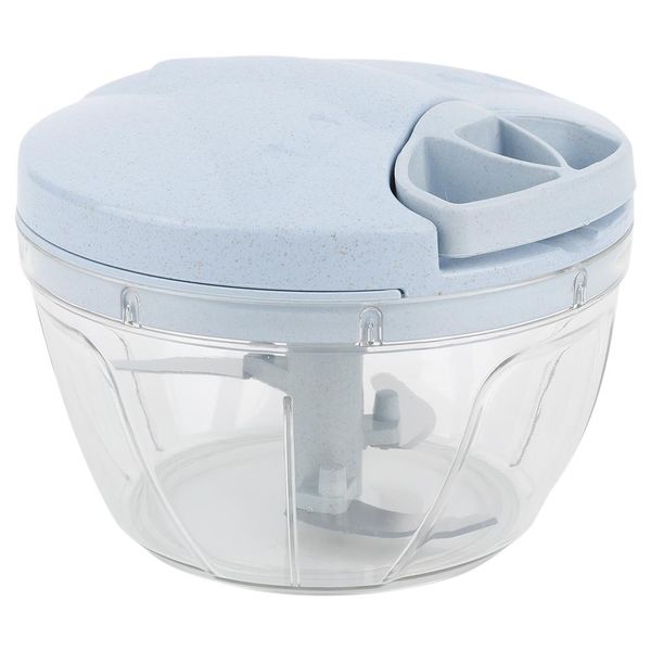 Hand-Power Meat Grinder Food Chopper Stirrer for Kitchen Cooking Blue