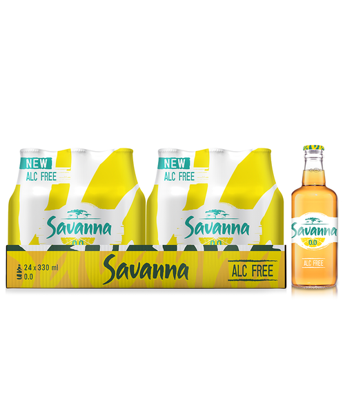 Savanna Apple Alcohol-Free Cider NRB 24 x 330ml