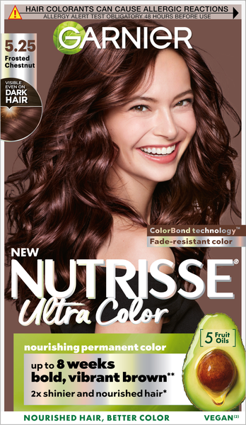 Garnier Nutrisse Permanent Hair Dye 5.25 Frosted Chestnut