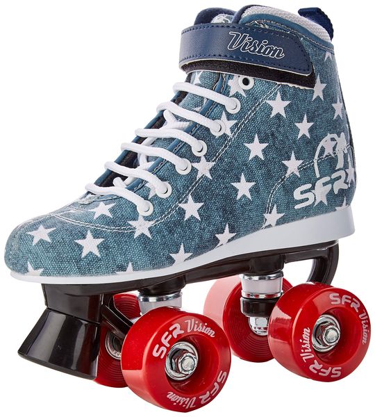 SFR Vision Canvas Roller Skates - UK Junior 12/13