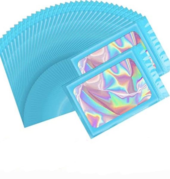 12cm x 20cm Resealable Holographic Gift Bags, 100 Pieces Per Pack