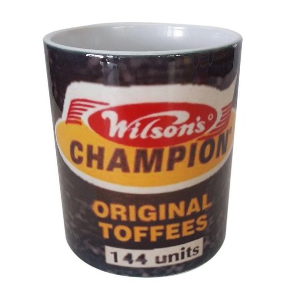 Vintage `Kitchen Tin` Coffee Mug - Wilson`s Champion Original Toffees Mug
