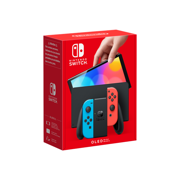 Nintendo Switch OLED Model - Neon Red / Blue