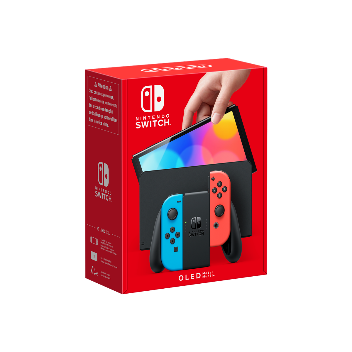 Nintendo Switch OLED Model - Neon Red / Blue