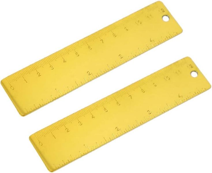 Nordic Style Stainless Steel Ruler Compact Portable Measuring Tool For Sch