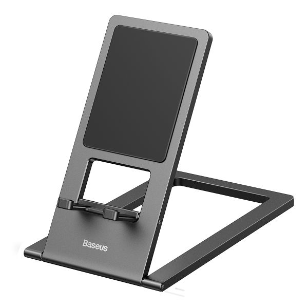 Baseus Foldable Metal Desktop Tablet and Smartphone Holder - Grey