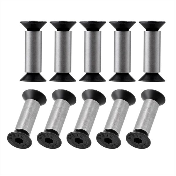 10 Pack Knife Handle Screws, Rivets, Bolts, Hex Flat Head Screws for Fixing