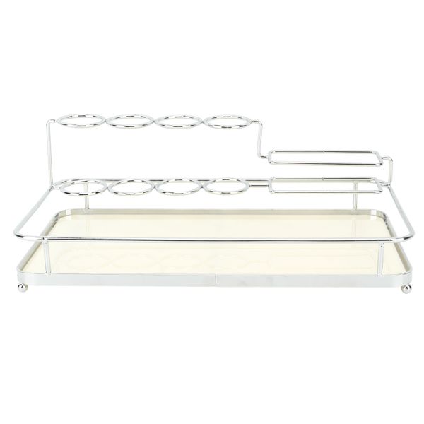 Iron Acrylic Toothbrush Holder Bathroom Storage Organizer