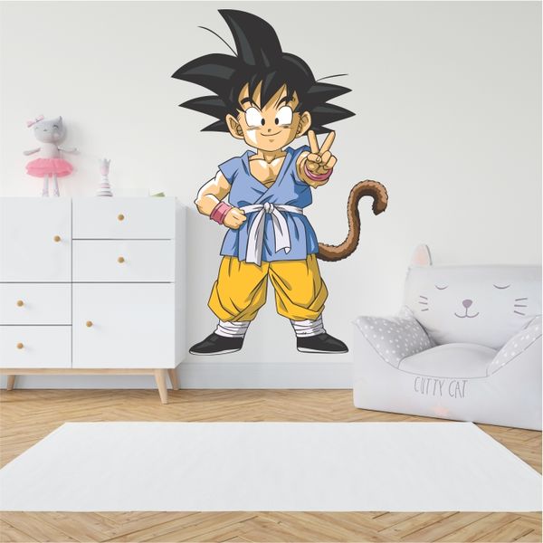 Dragon Ball Z Kid Goku Peace Decal