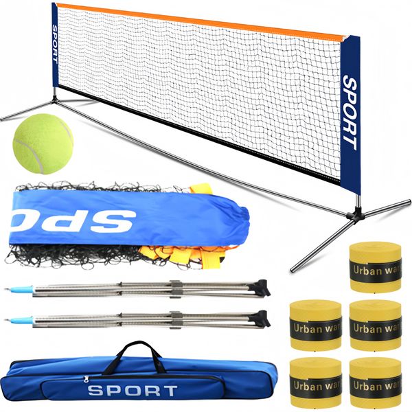 3M Stainless Steel Tennis Net Badminton Net With Ball &amp;Tape &amp; Bag