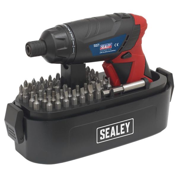 Cordless Screwdriver Set 53Piece 3.6V Lithium-ion SEALEY