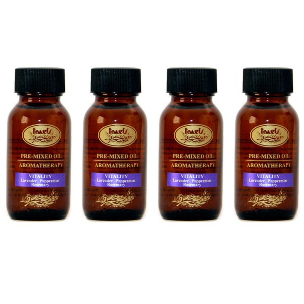 Facets Aromatherapy Pre-Mixed Mood Essential Oils - Vitality - 4 x 50ml