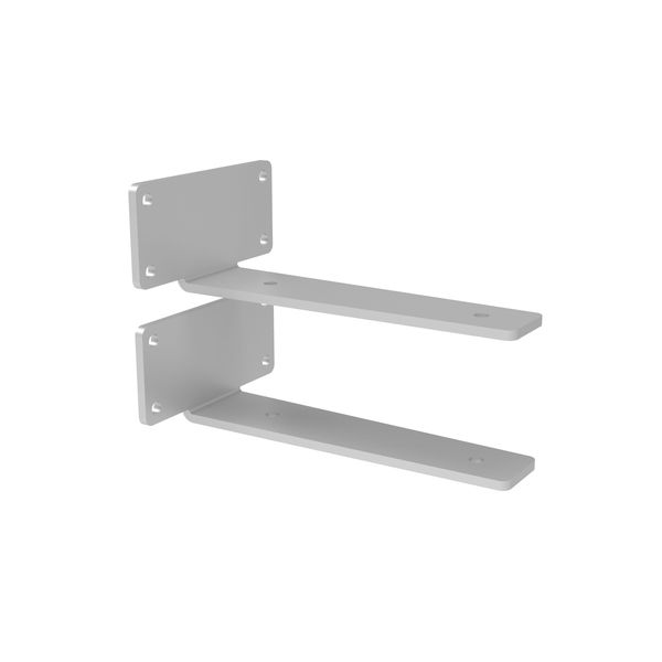 White Floating Shelf Heavy Duty Shelf Bracket for Wall Mounted Shelves-6 Inch