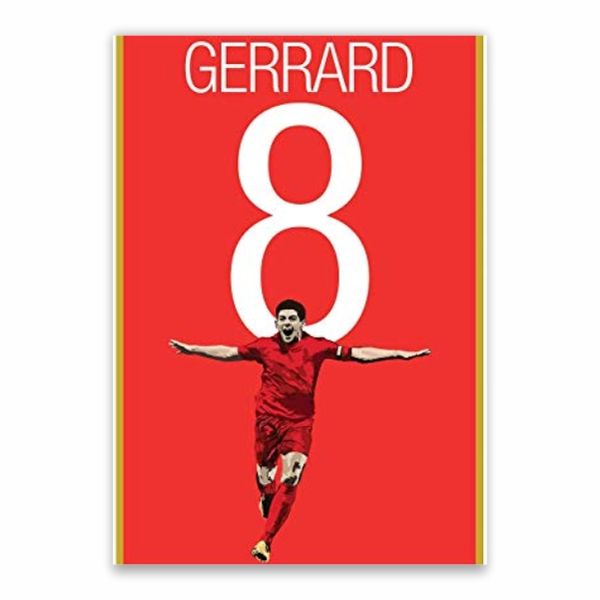 Gerrard Number 8 Poster - A1
