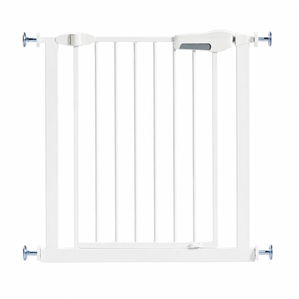 78-82cm Baby and Pet Safety Gate, 76cm Pressure Mounted Metal Door Barrier
