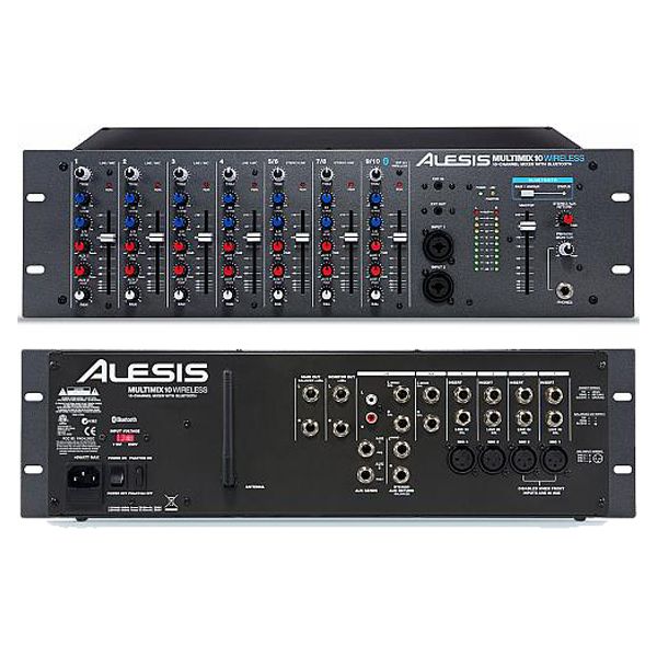 Alesis MultiMix10 Wireless 10-Channel Rackmount Mixer w/Bluetooth