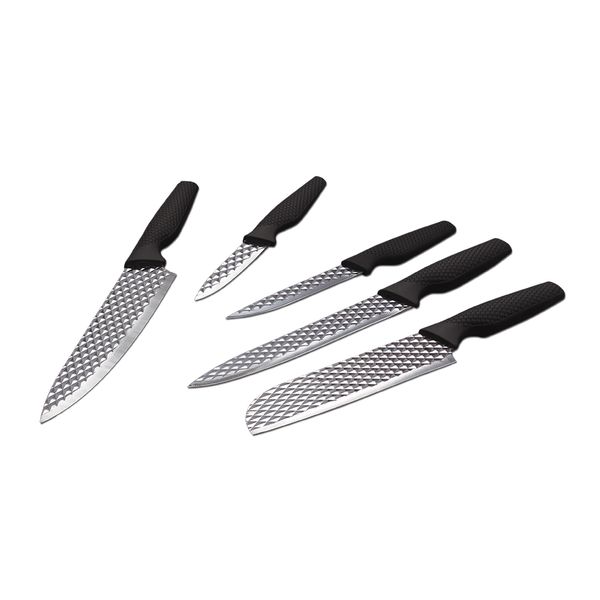 Blaumann 5-Piece Non-Stick Coating Knife Set - Black