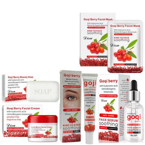 Lilhe Goji Berry Complete Facial Treatment Kit- Pack if 5