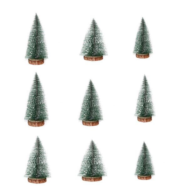 Northern Lights Bottle Brush Tree Set - 9 Pack